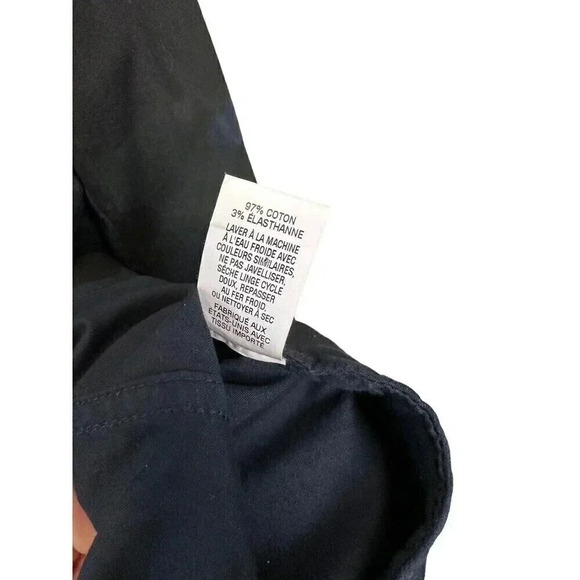 Nili Lotan Womens Jedd Jacket Coat Cotton Blue Camo Pointed Collar Size Medium - Picture 6 of 8